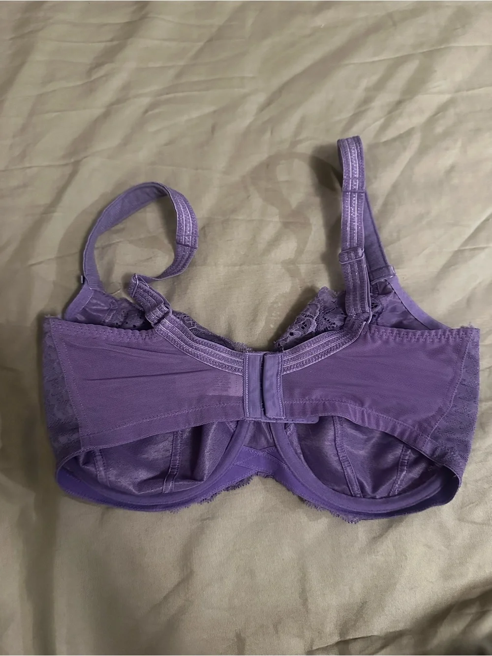 Panache Envy Balcony Underwire Bra 7285 US 32GG Violet Unlined 4 Part Cup Lace